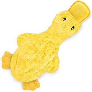 Best Pet Supplies Stuffing-Free Squeaky Dog Toy – Soft Durable Plush No Stuffing Dog Toy for Small, Medium & Large Dogs