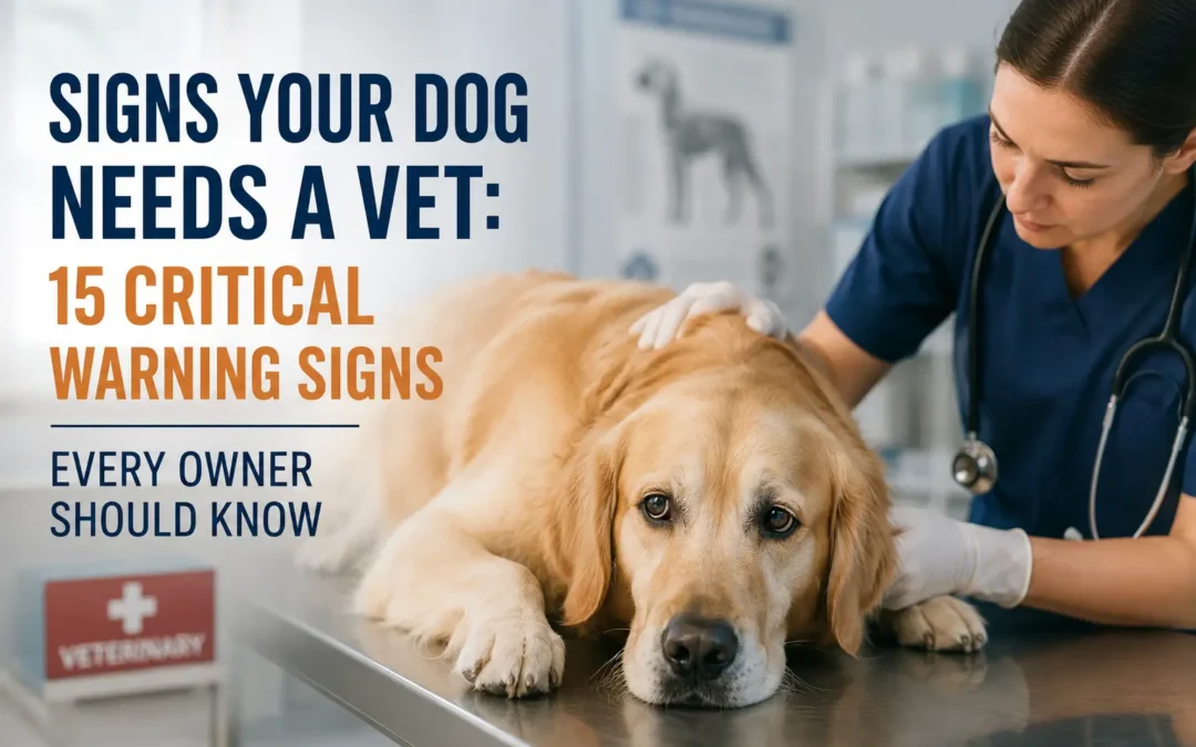 Signs Your Dog Needs a Vet: 15 Critical Warning Signs Every Owner Should Know